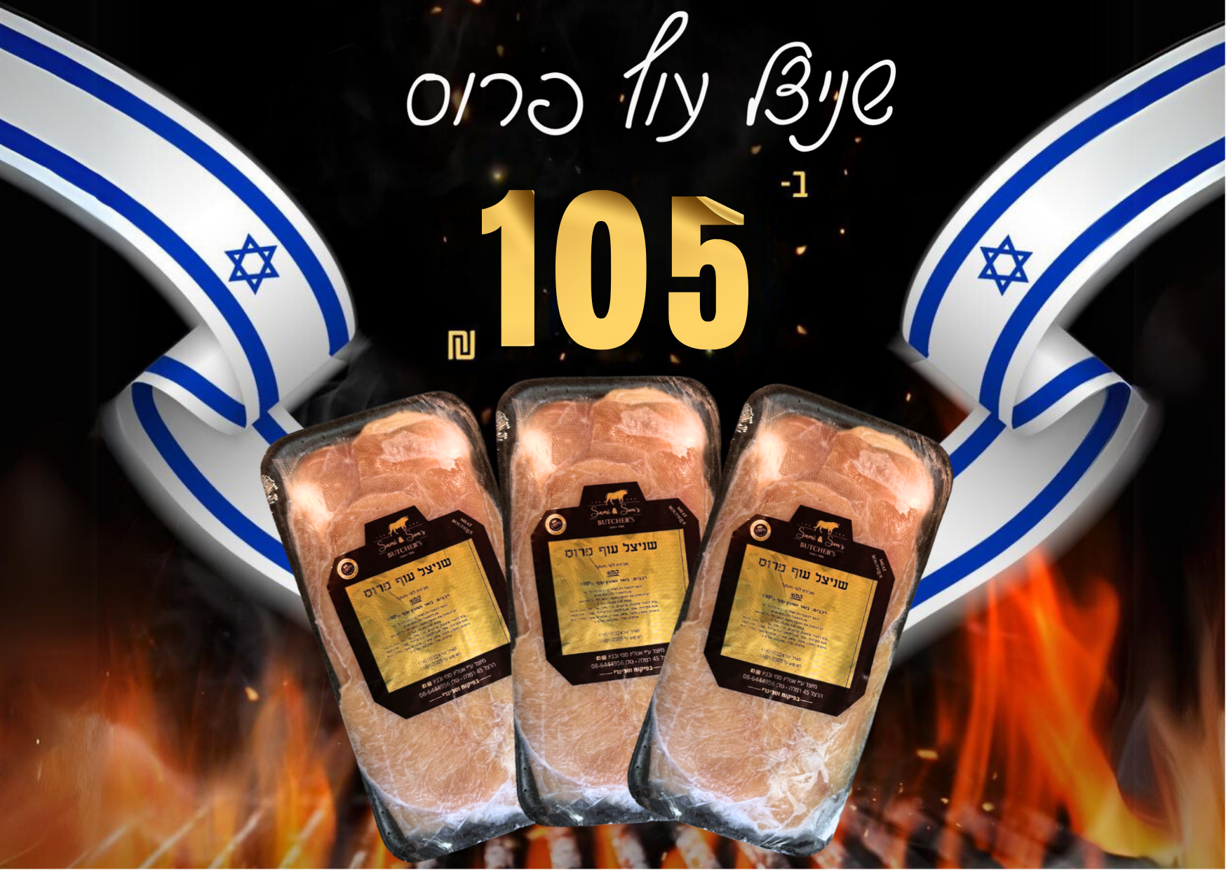 שניצל עוף פרוס 3 * 104.99